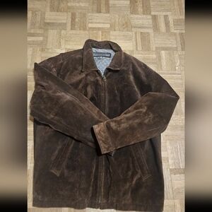le collezioni structure Brown Suede Insulated Jacket Large